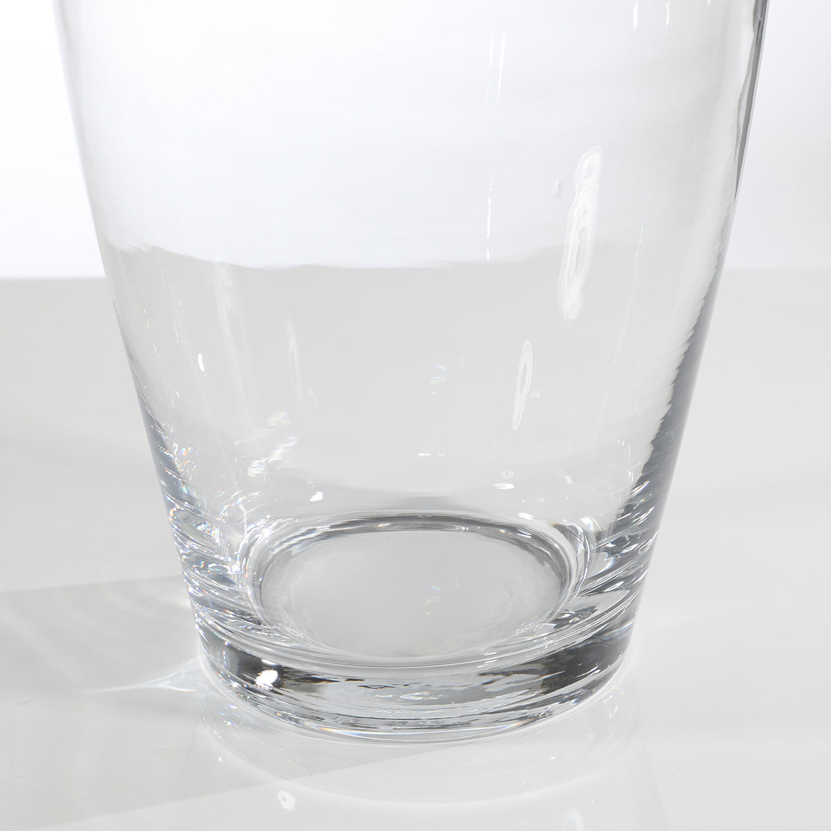 Vase transparent évasé