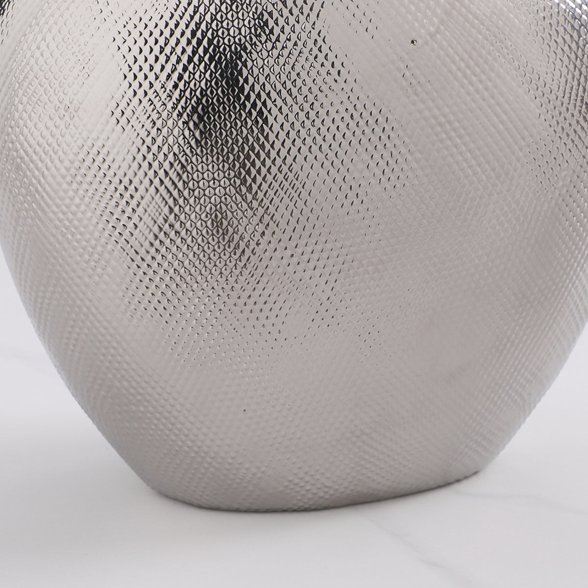 Vase Argent Format Grand