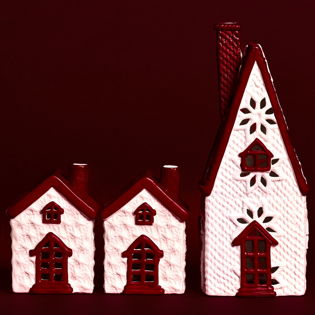 Figurine chalet de Noël