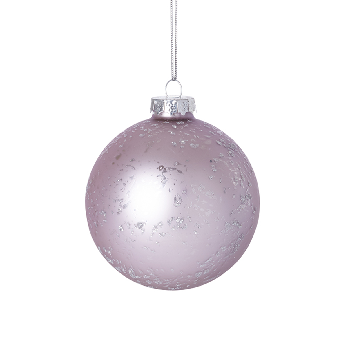 Boule de Noël pailletée et mate, petit format