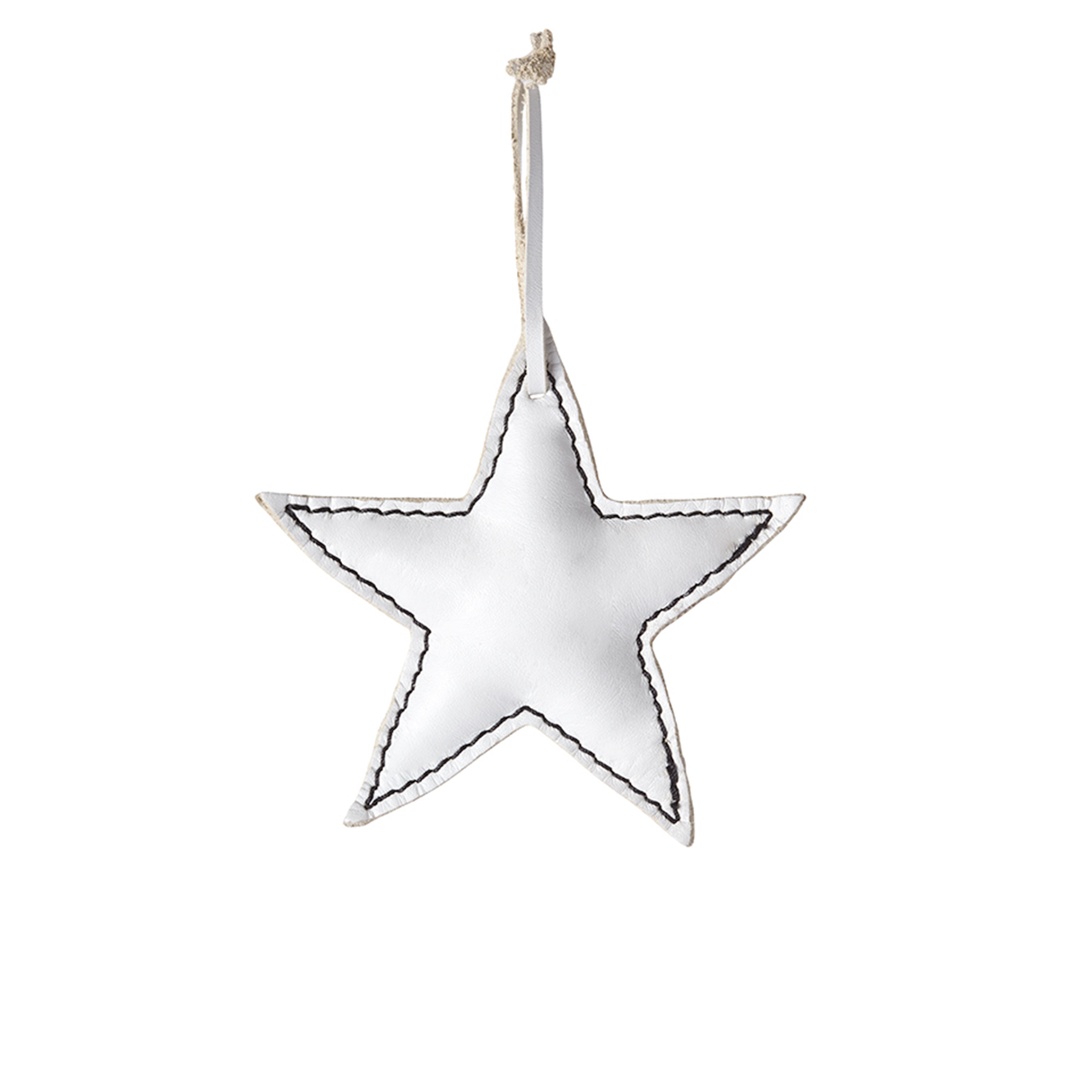Suspension de Noël en Cuir en Forme d'Étoile