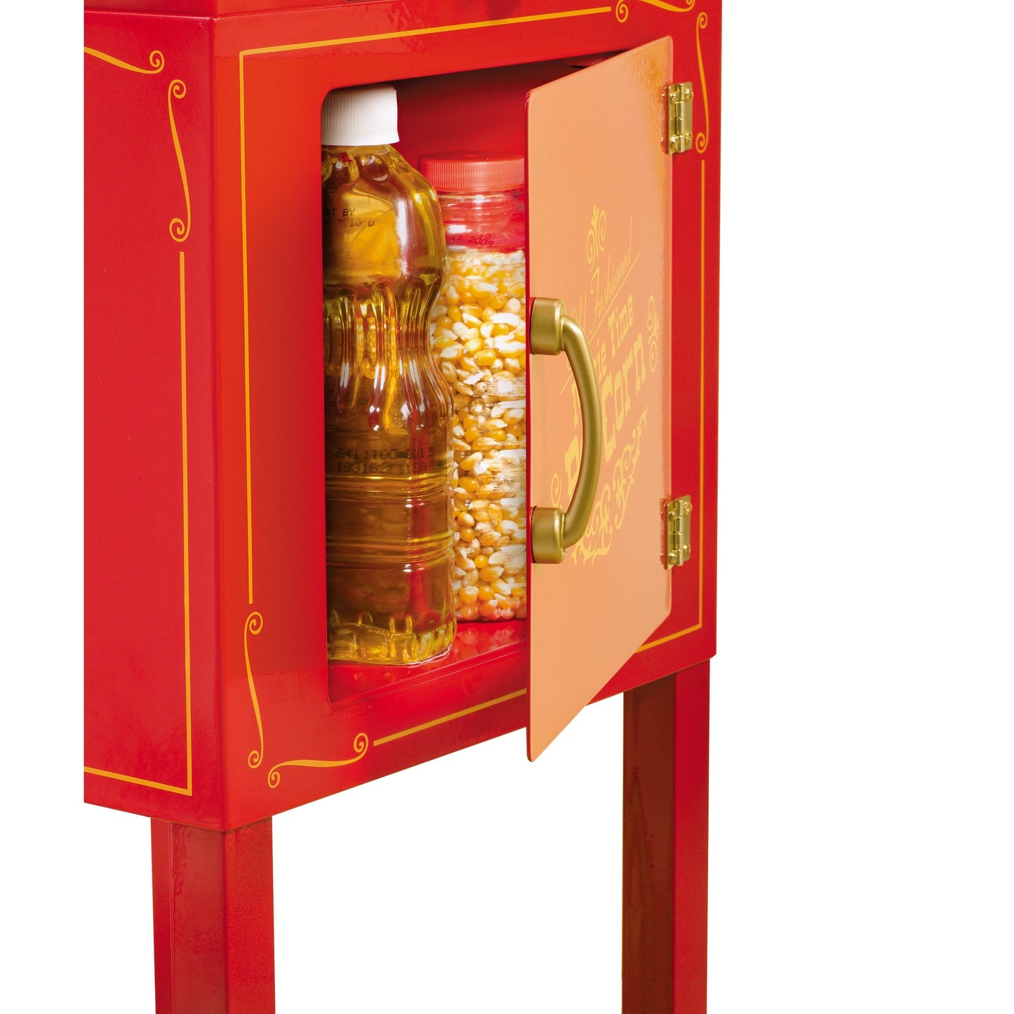 Movie Theater Style 2.5-Oz Kettle, 10-Cup 48-Inch Popcorn Cart