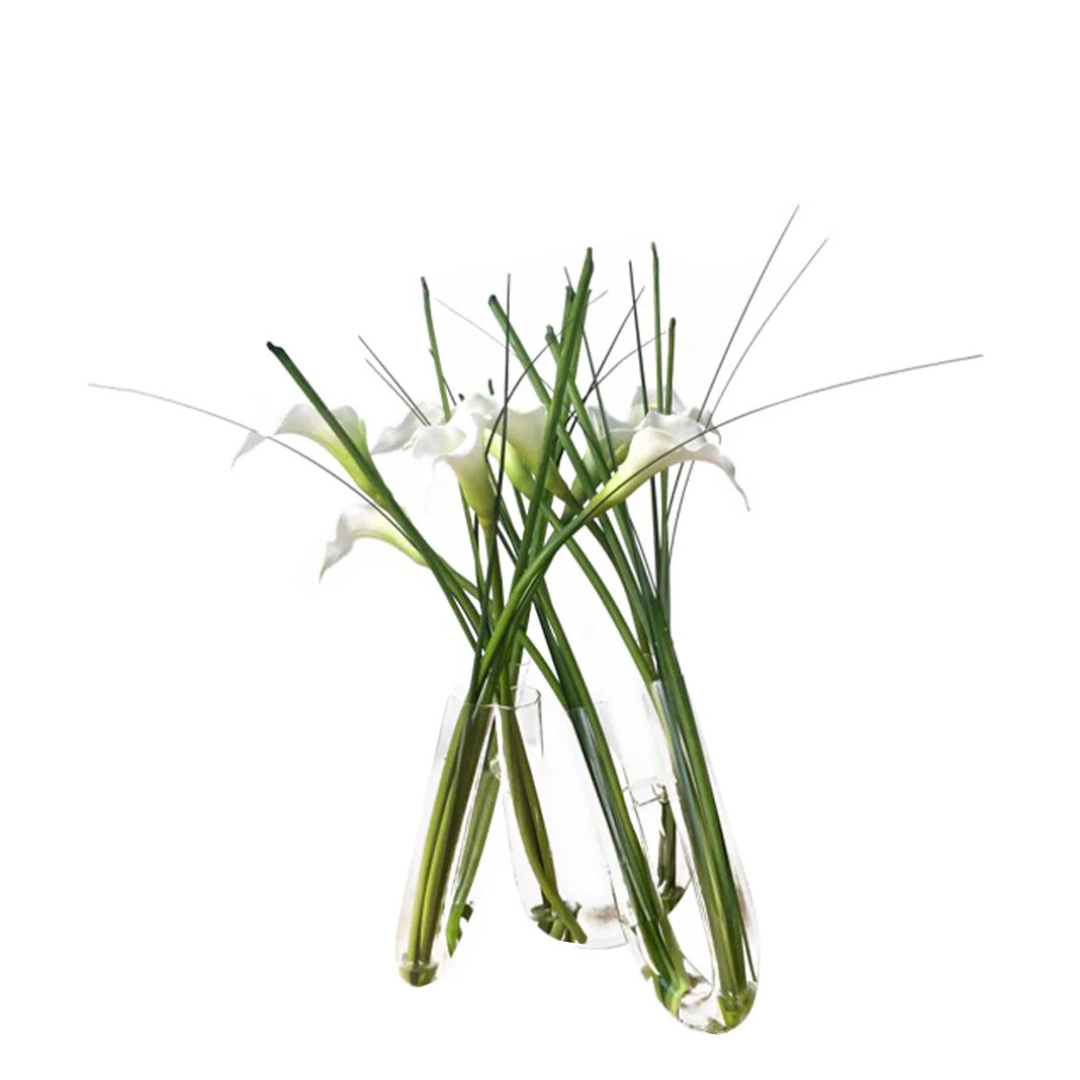 Composition d'Arums en Illusion d'Eau