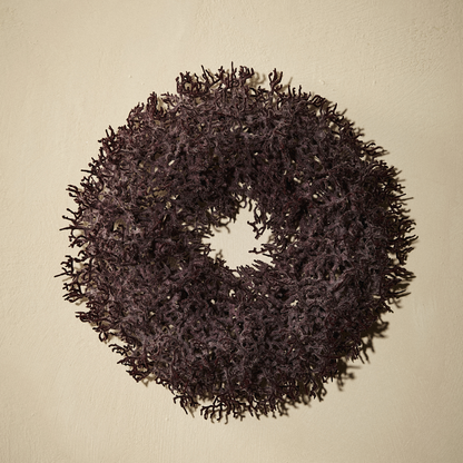 Couronne de Noël de Branchages Artificiels Violets