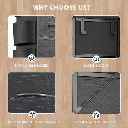 12 Drawer Dresser Fabric Tall Dressers for Bedroom Chest of Drawers