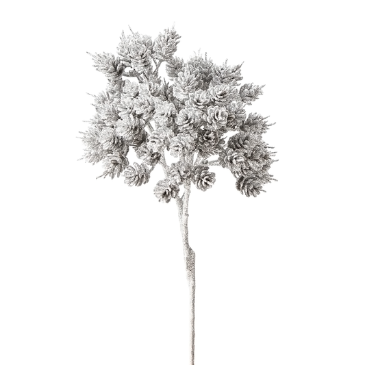 Branche de pin pailletée Eva Noël