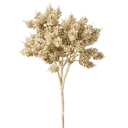 Branche de pin pailletée Eva Noël