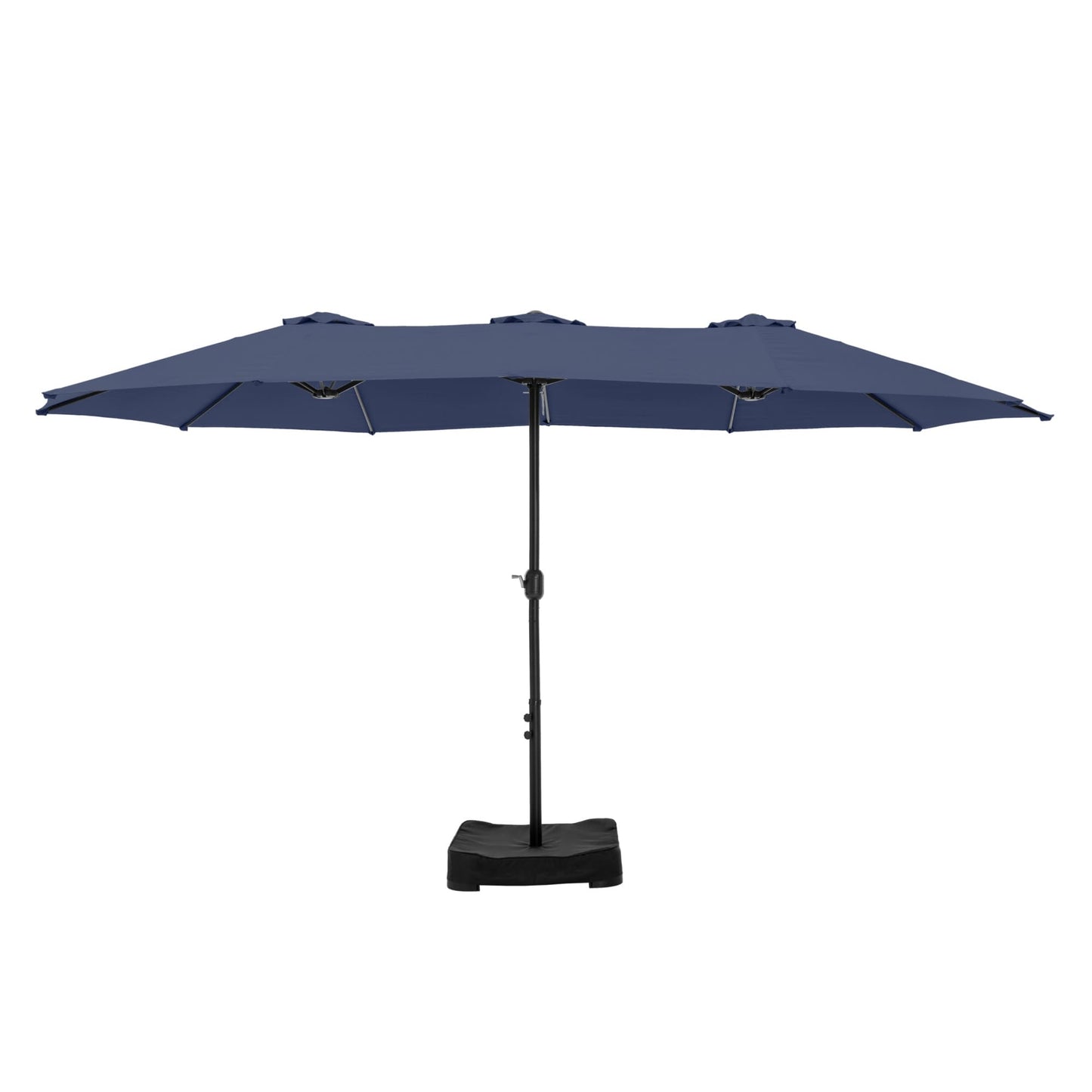 MAISON ARTS 15ft Double-Sided Patio Extra Large Twin Umbrella with Base Included