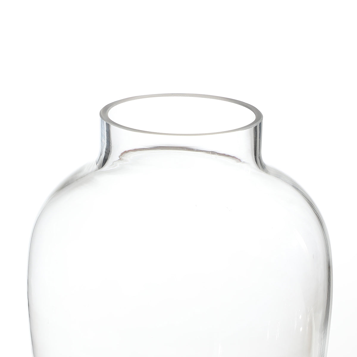 Vase transparent évasé