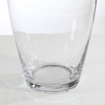 Vase transparent évasé