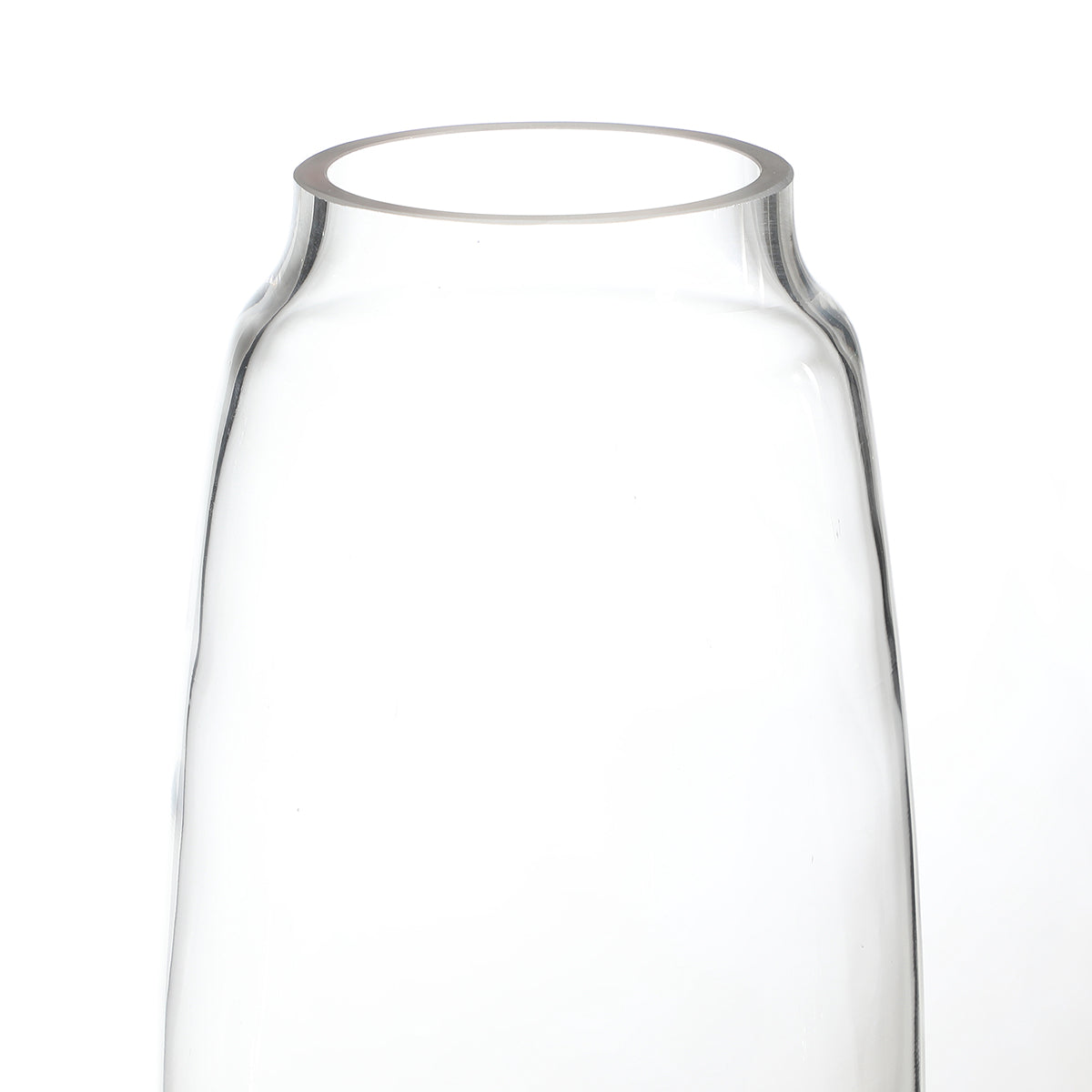 Vase transparent allongé