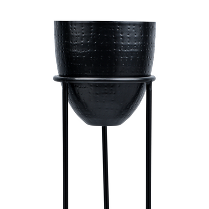 Cache-pots sur pieds hauts en métal