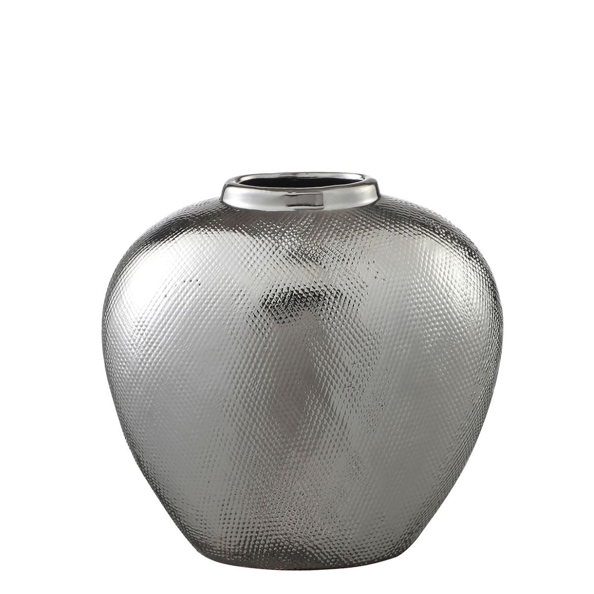Vase Argent Format Grand