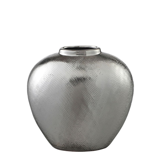 Vase Argent Format Grand