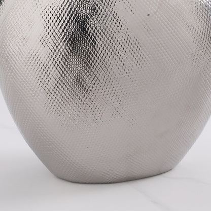 Vase Argent Format Grand