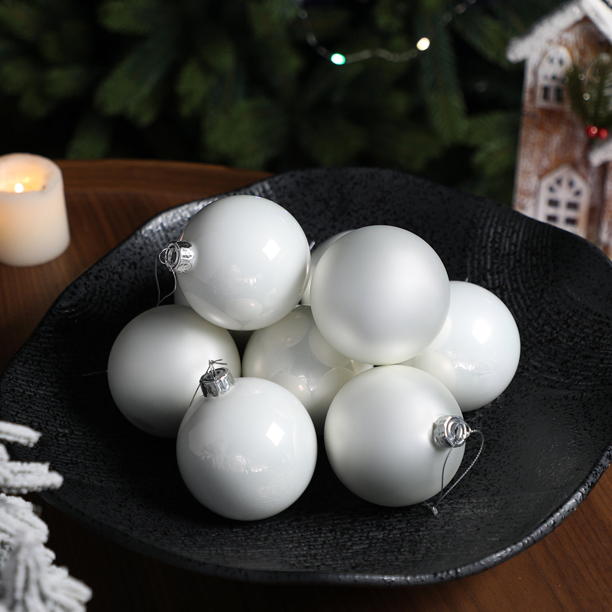 Coffret de 4 boules de Noël