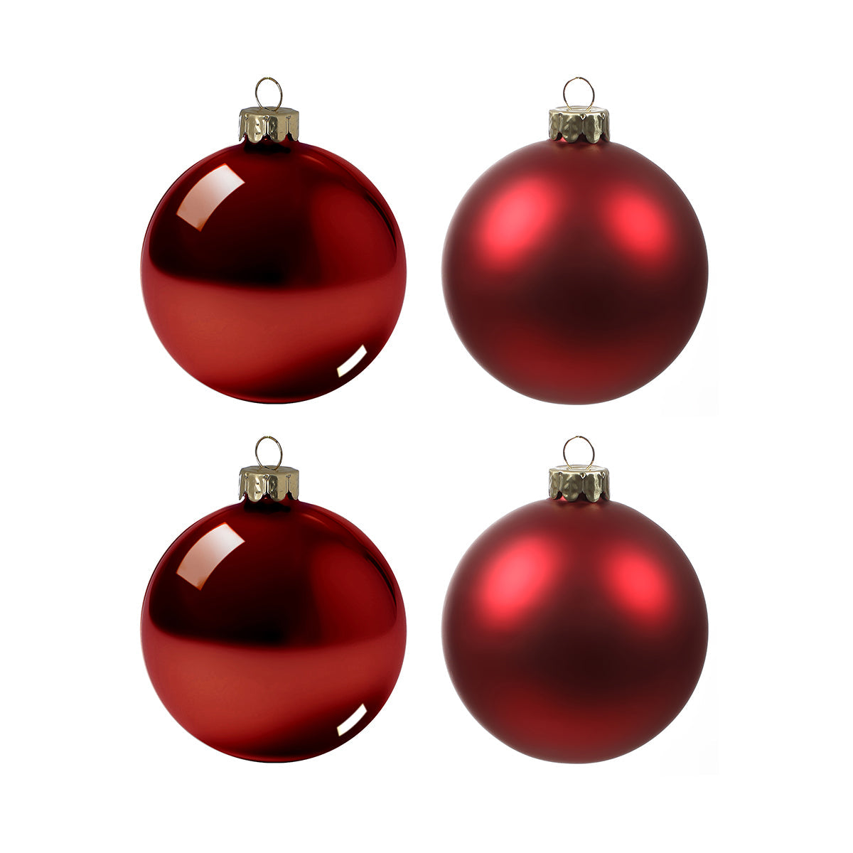 Coffret de 4 boules de Noël