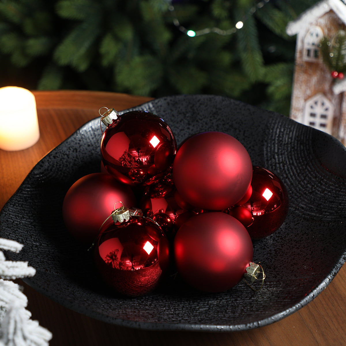 Coffret de 4 boules de Noël