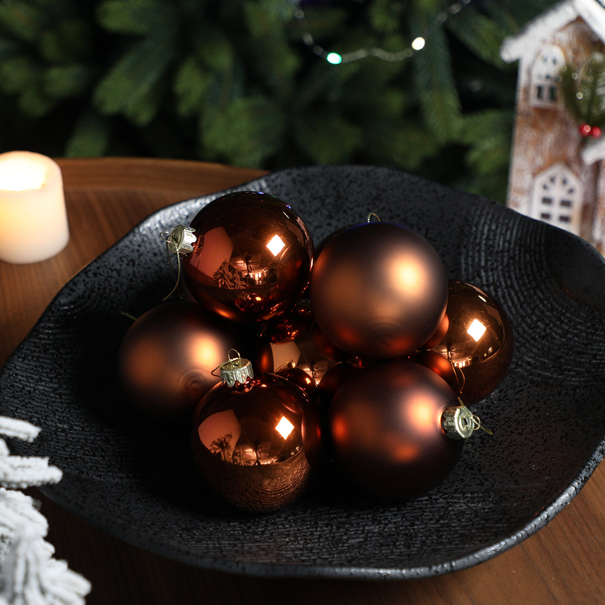 Coffret de 4 boules de Noël