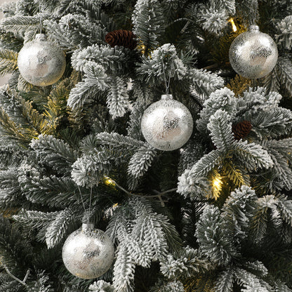 Coffret de 4 boules de Noël mercurisées