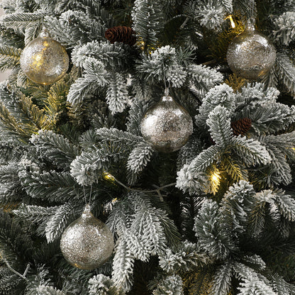 Coffret de 4 boules de Noël mercurisées