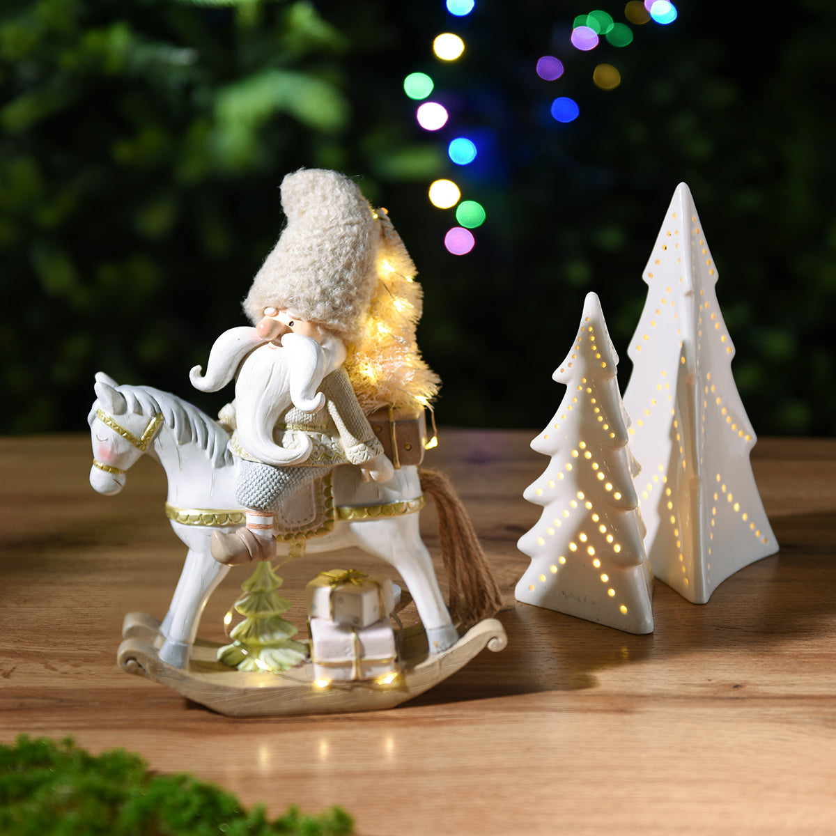 Figurine Père Noël Play avec LED
