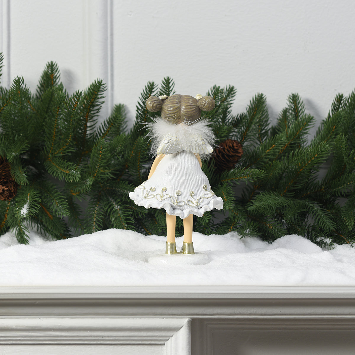 Figurine de Noël Fille avec flocon Angel