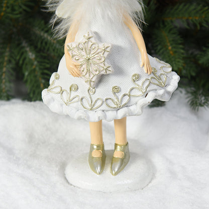 Figurine de Noël Fille avec flocon Angel