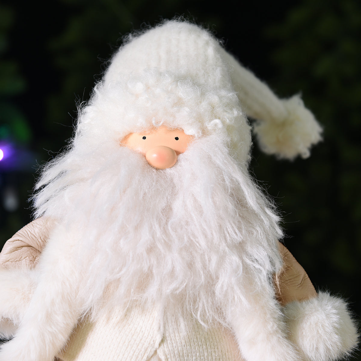 Figurine Père Noël à Asseoir en Velours