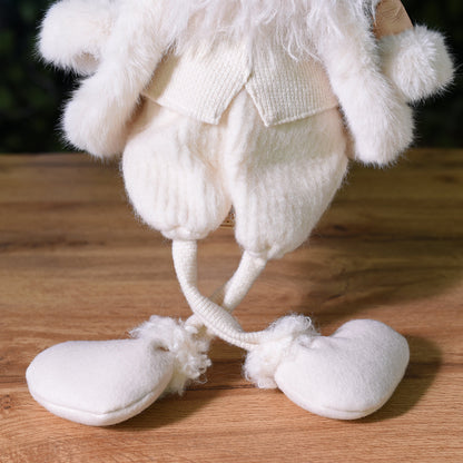 Figurine Père Noël à Asseoir en Velours