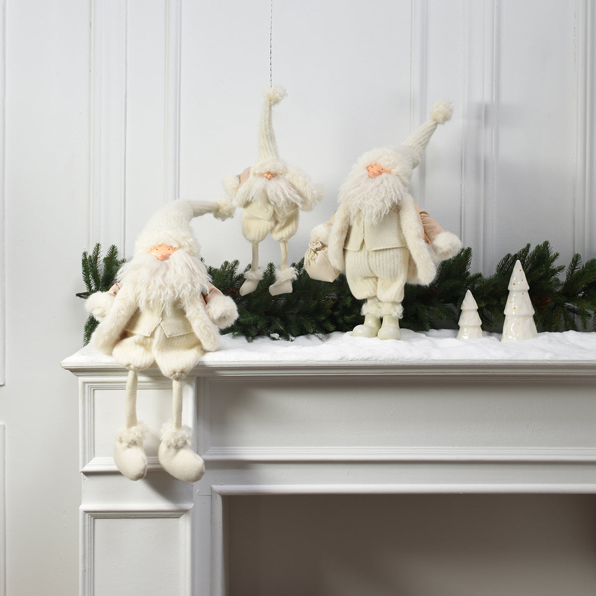 Suspension Figurine Père Noël Velour