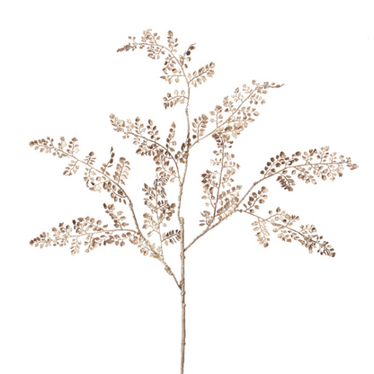 Feuillage de Fougère Effet Métallique