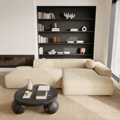 Canapé d'angle droit Ania