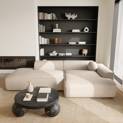 Canapé d'angle droit Ania