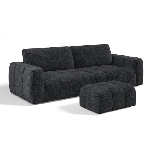 Ensemble Canapé Et Pouf Bari