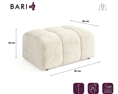 Ensemble Canapé Et Pouf Bari