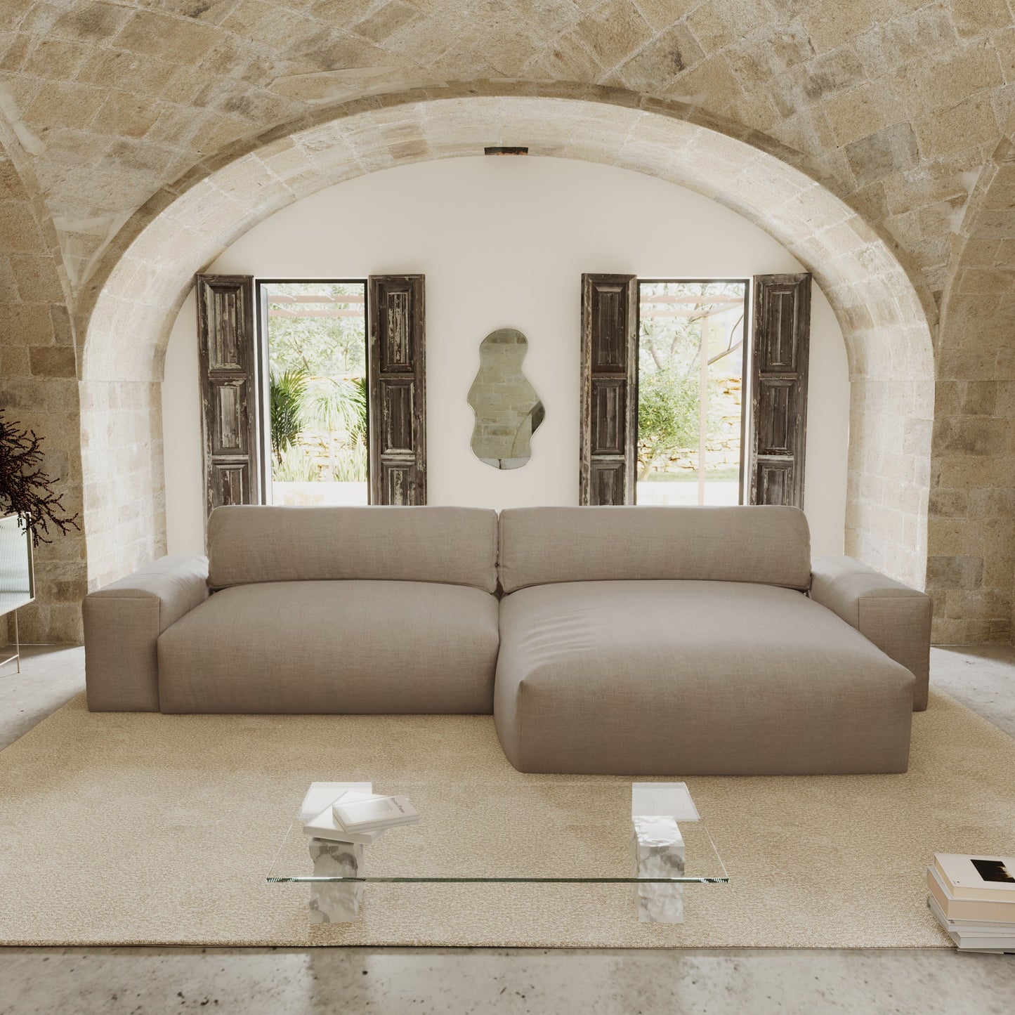 Canapé d'angle droit Bliss