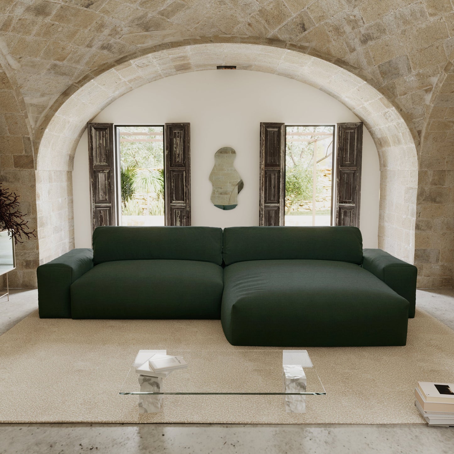 Canapé d'angle droit Bliss