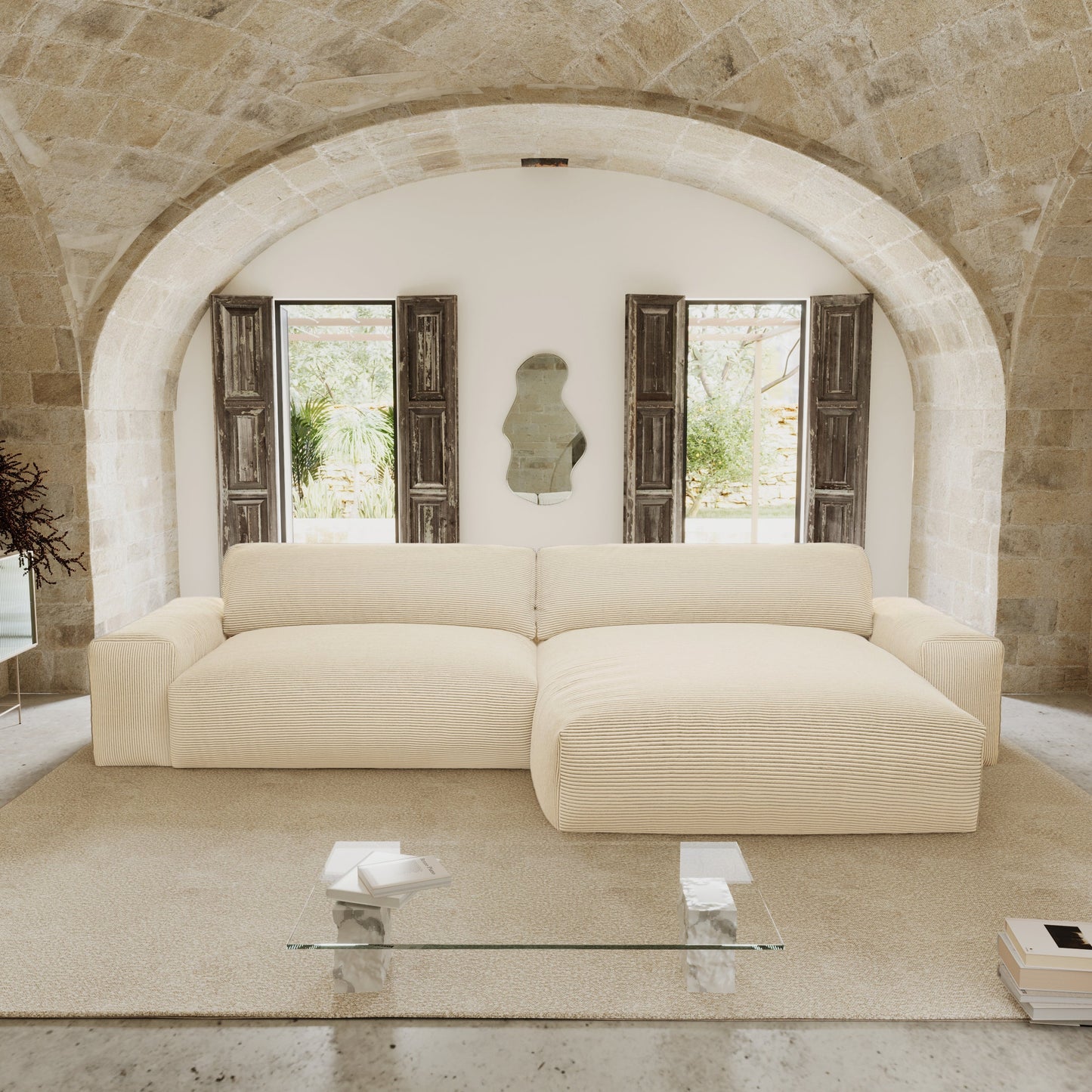 Canapé d'angle droit Bliss