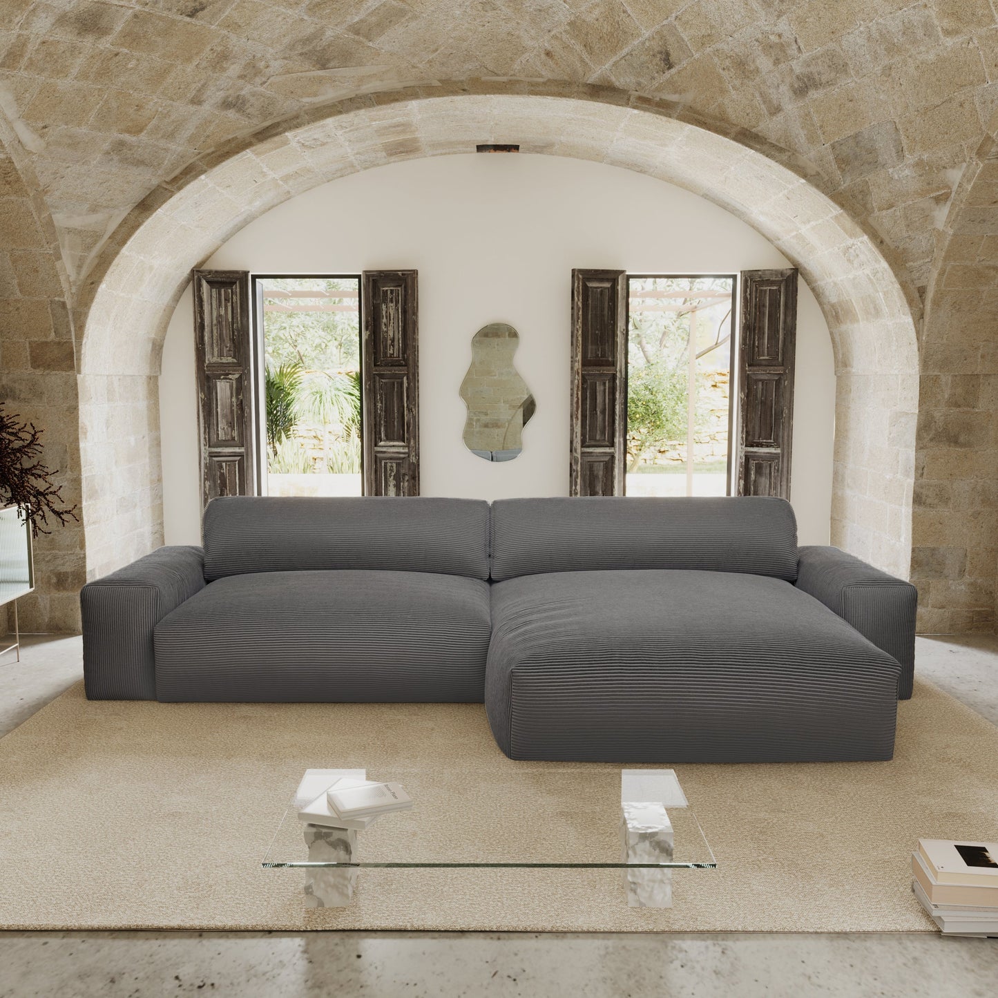 Canapé d'angle droit Bliss