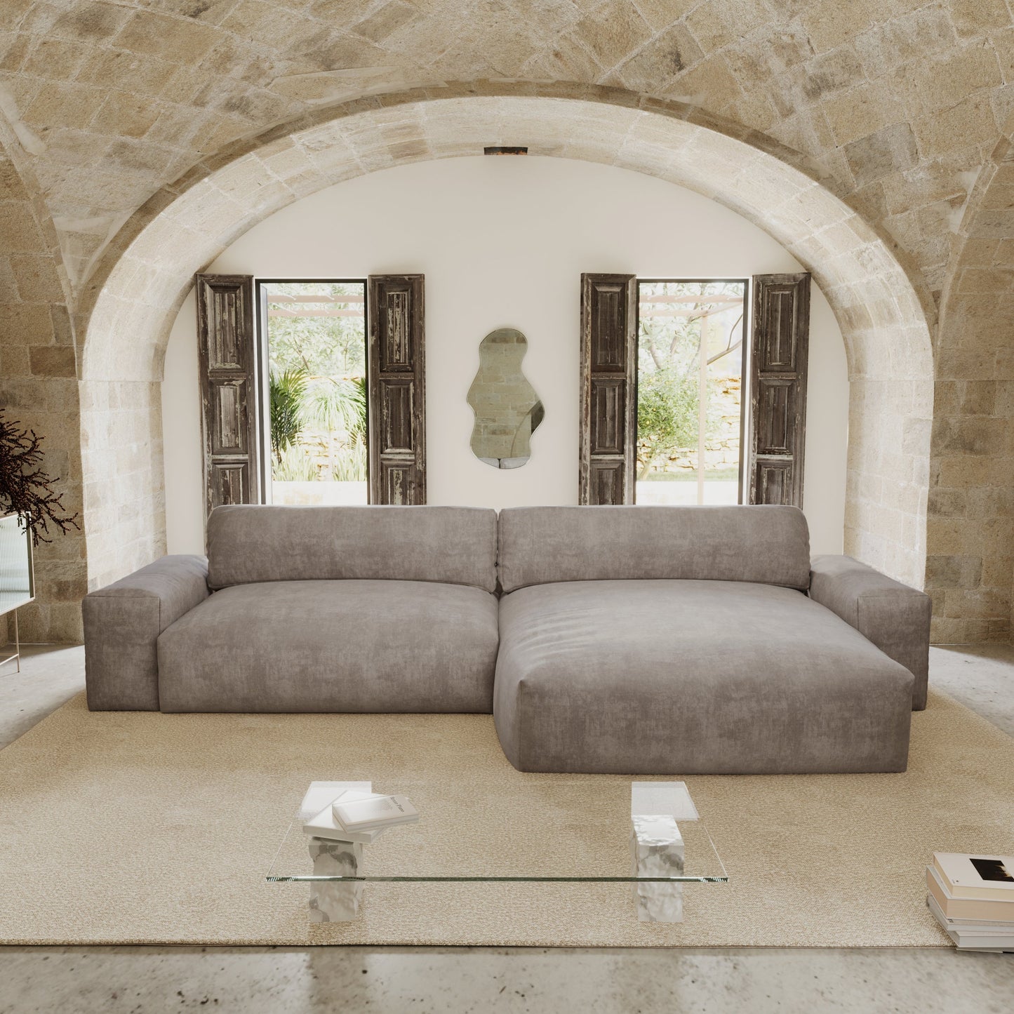 Canapé d'angle droit Bliss