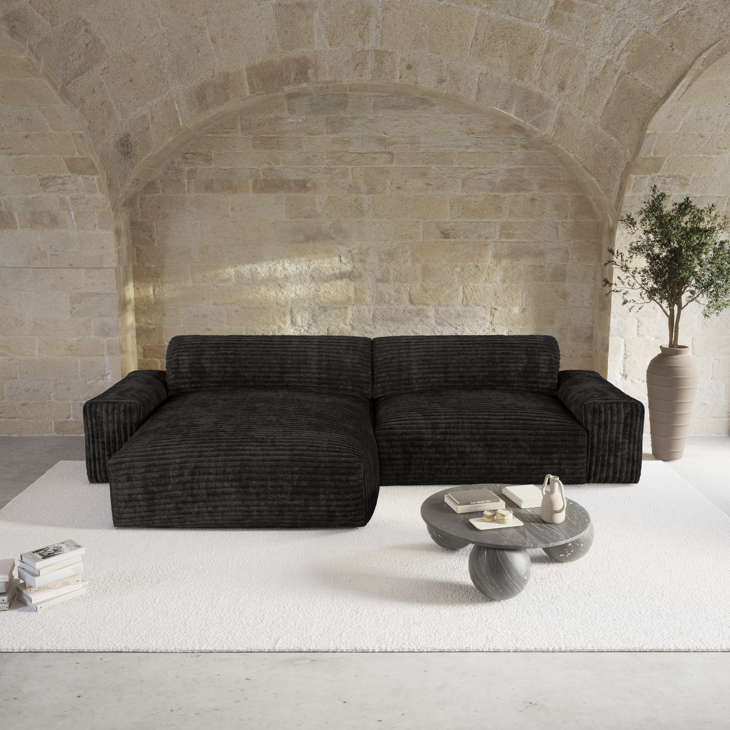 Canapé d'angle gauche Bliss