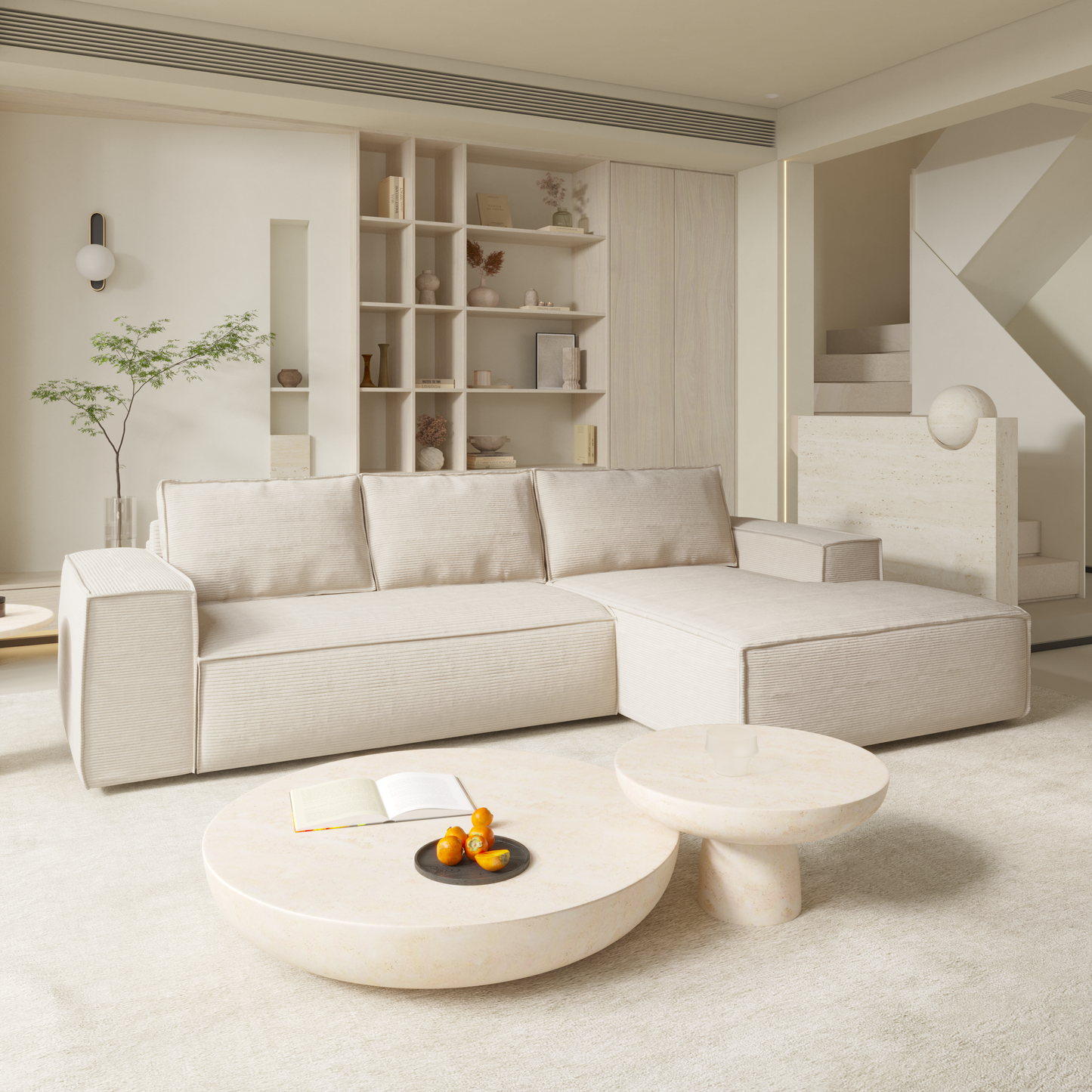 Canapé Convertible Angle droit Joan