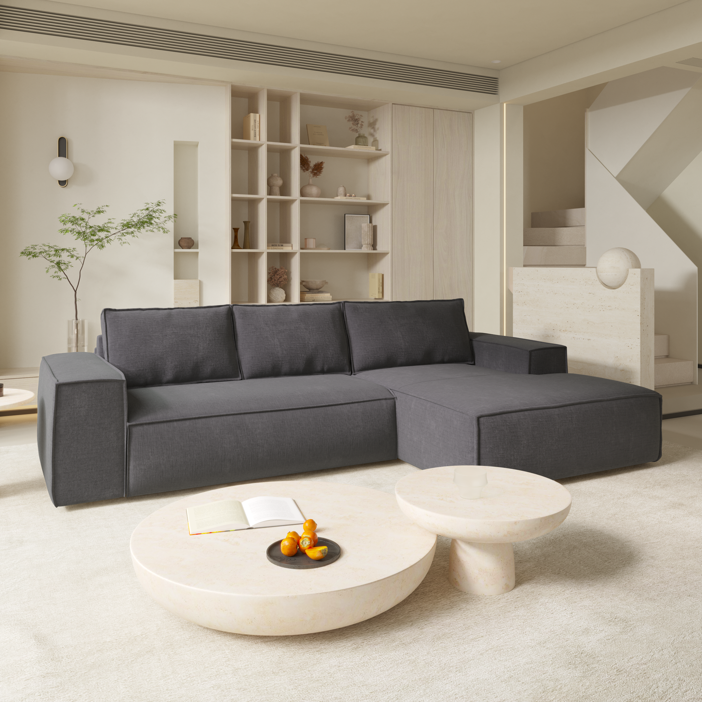 Canapé Convertible Angle Droit Joan