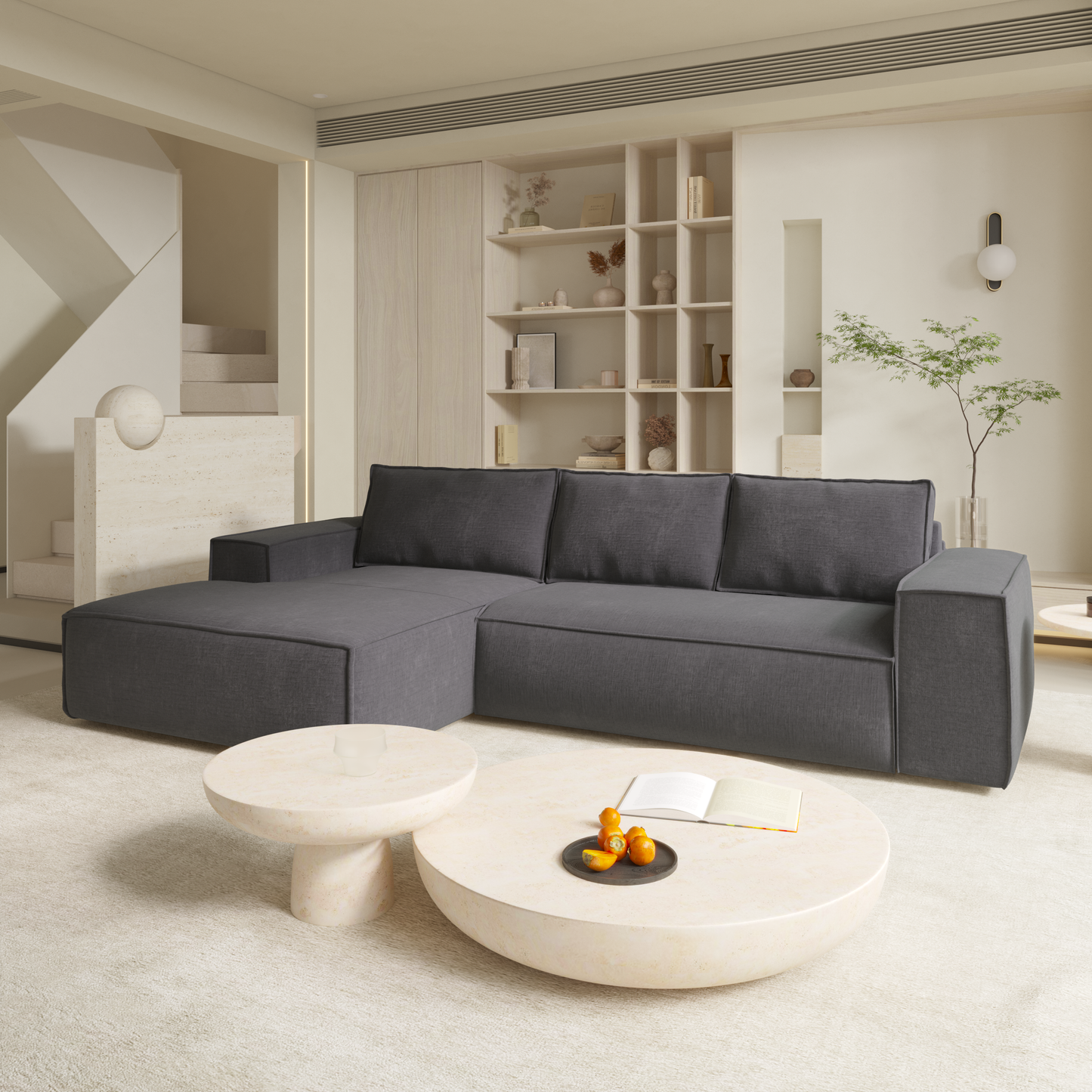 Canapé Convertible Angle Gauche Joan