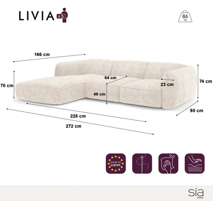 Canapé D'Angle Gauche Livia