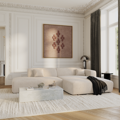 Canapé d'angle droit Myra