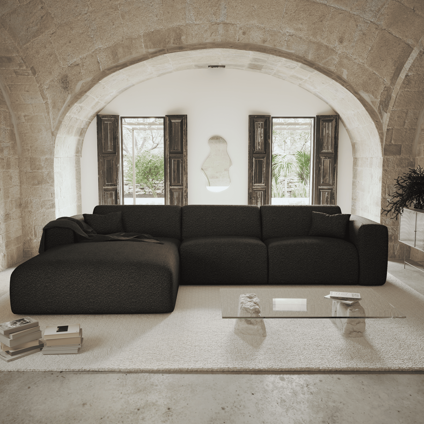 Canapé Convertible Angle Gauche Myra