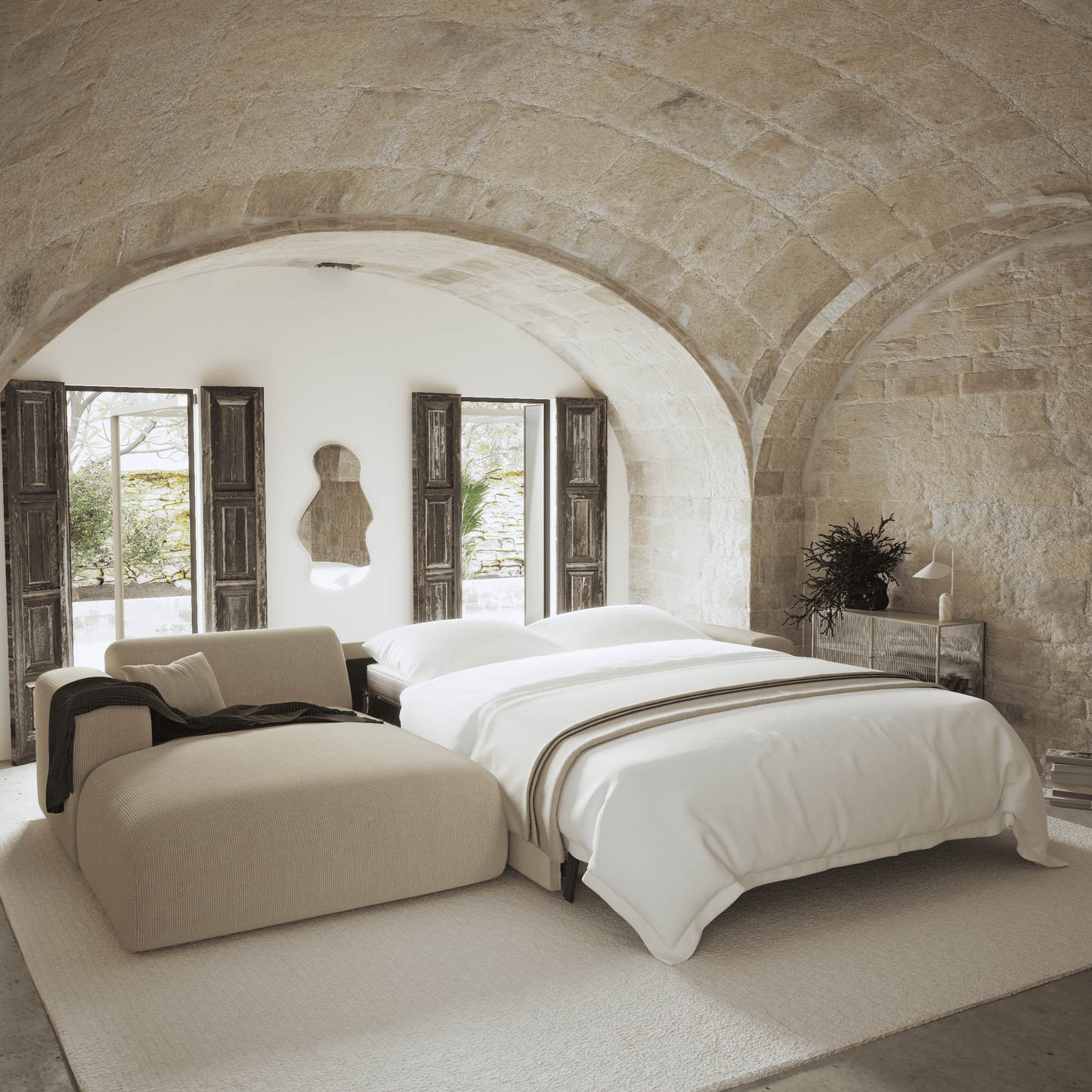 Canapé Convertible d'Angle Gauche Myra