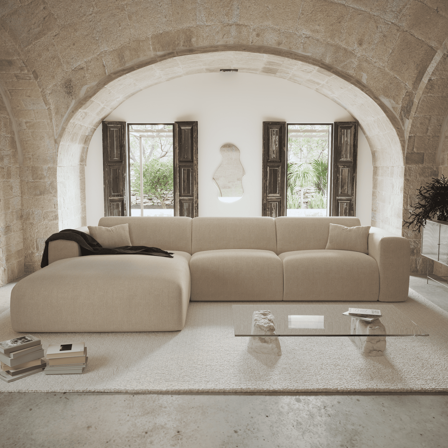 Canapé Convertible d'Angle Gauche Myra